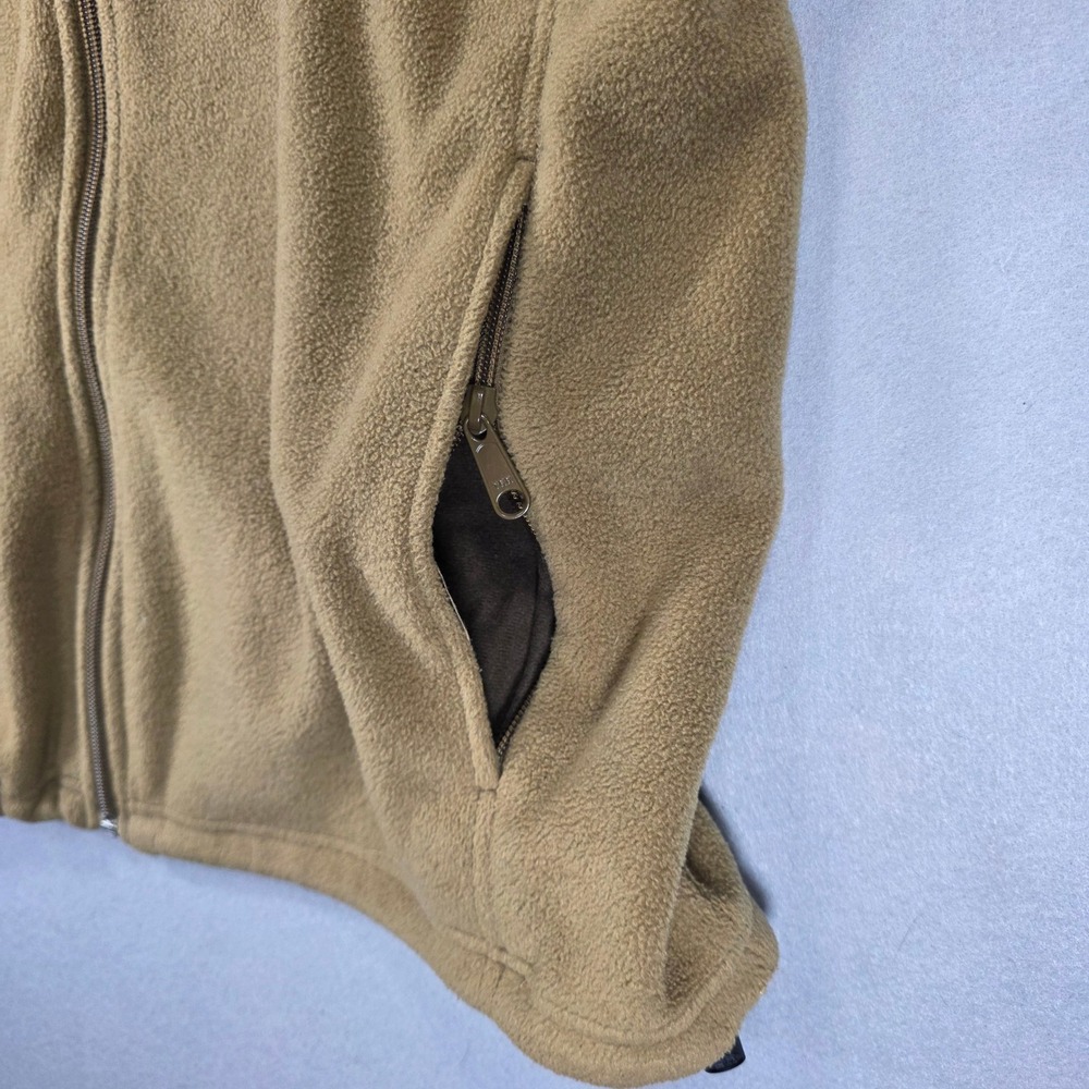 Columbia Mens Steens Mountain Full Zip Fleece Jacket Tan Khaki Large WM6113 - Picture 3 of 8